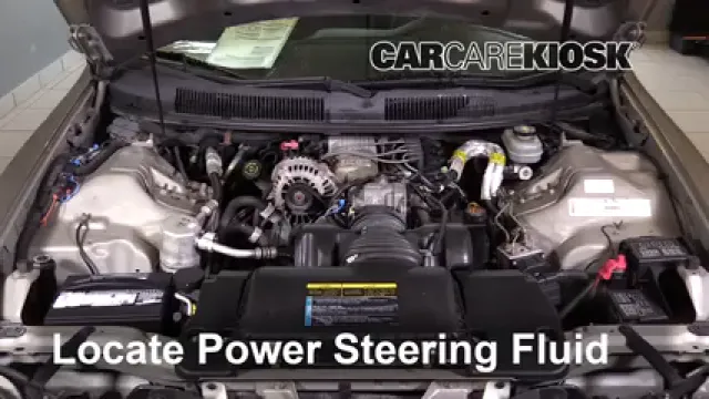 2002 Chevrolet Camaro 3.8L V6 Convertible Liquide de direction assistée Vérifier le niveau de liquide